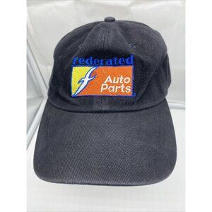 Federated Auto Parts Black Baseball Hat Cap Adjustable Strap-back Reybestos